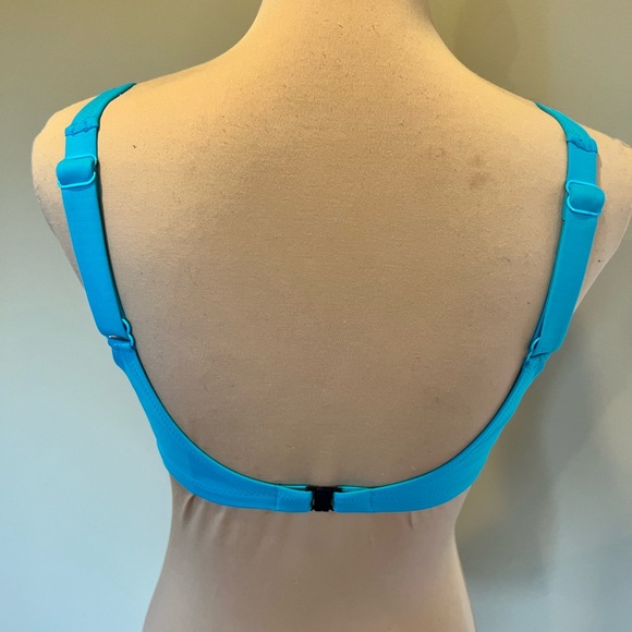 Vilebrequin Women’s Bikini Swim Top Size 6 Bright Blue Adjustable Straps Beach - Picture 5 of 14